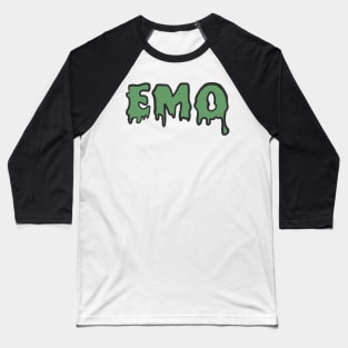 Muted Green EMO Baseball T-Shirt